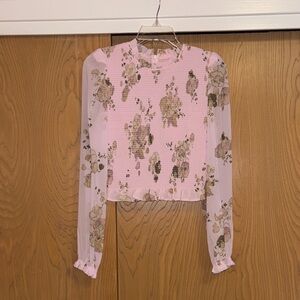 Floral Pink Women's Top